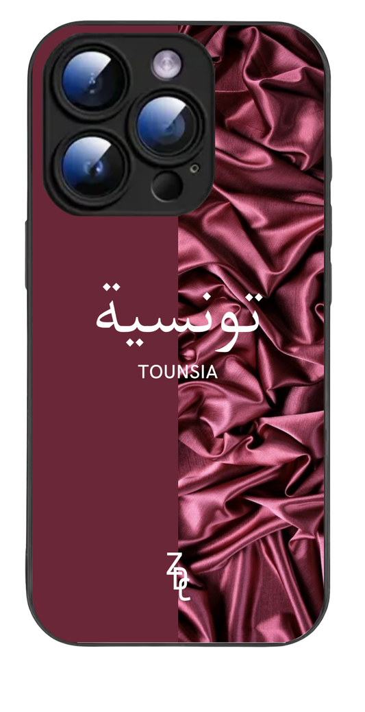 BURGUNDY SILK